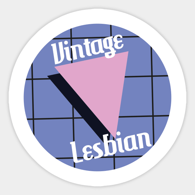 Vintage Lesbian Sticker by pteridium_